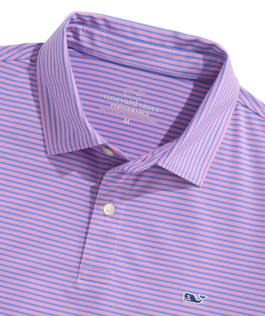 OUTLET Bradley Stripe Performance Polo