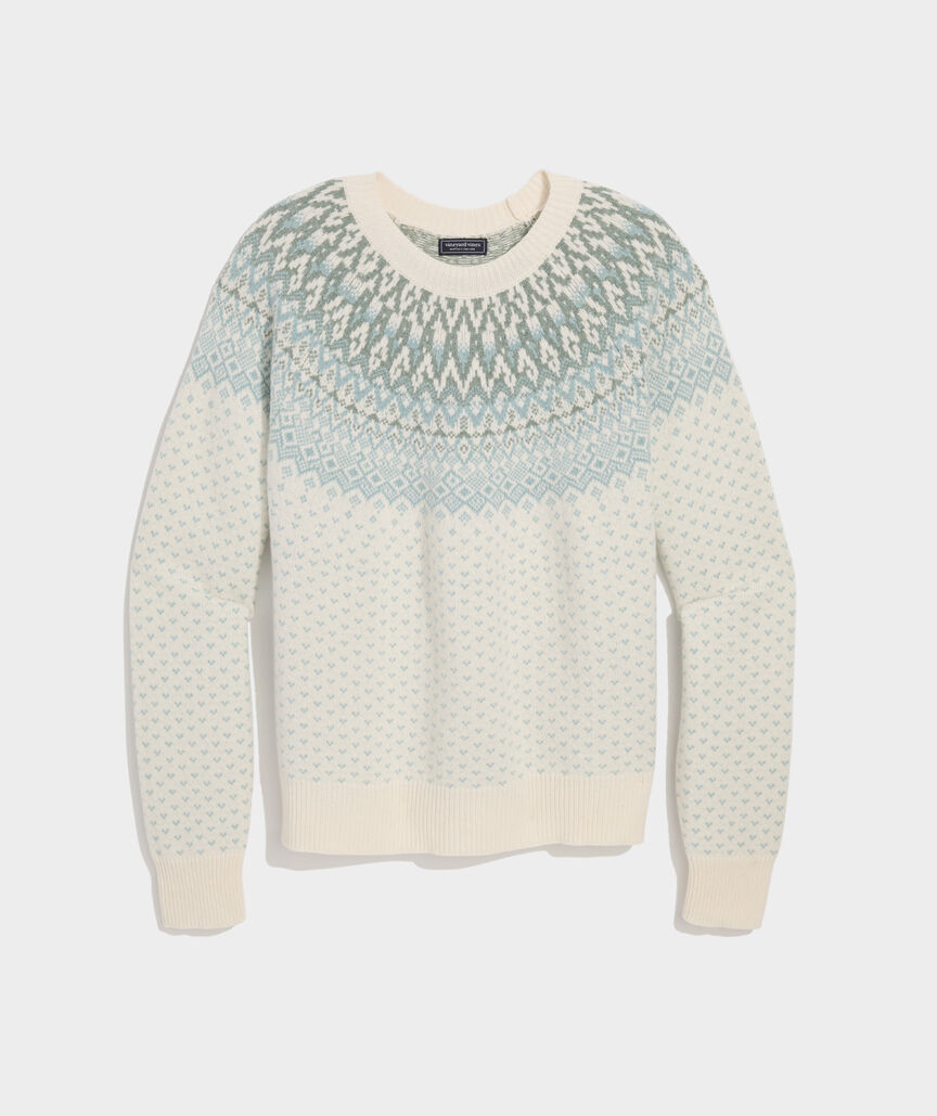 Wool Blend Fair Isle Sweater