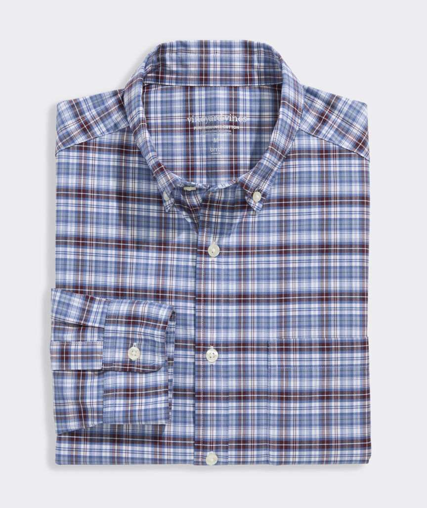 Performance Cotton Faraway Plaid Shirt