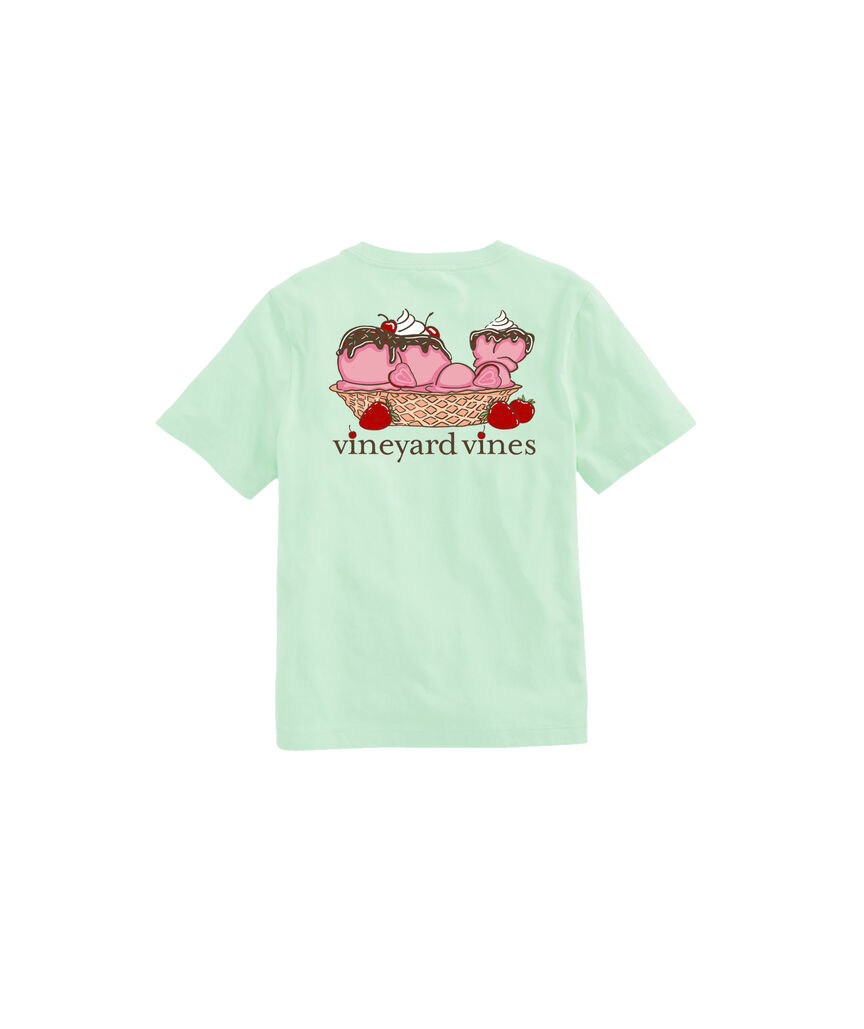OUTLET Girls' Ice Cream Whale Short-Sleeve Tee