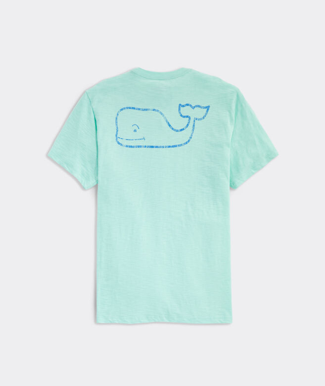 Garment-Dyed Slub Vintage Whale Short-Sleeve Pocket Tee