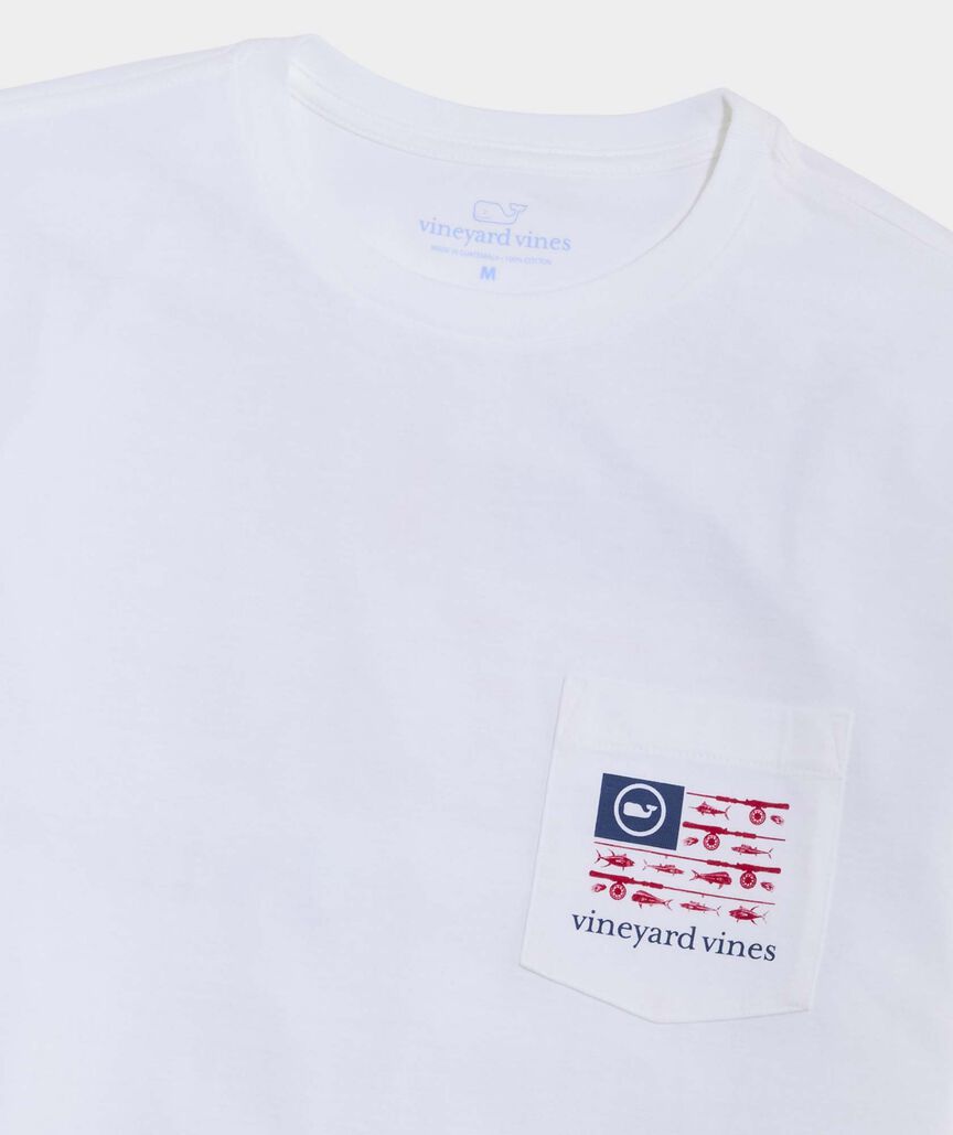 USA Reel Flag Short-Sleeve Pocket Tee