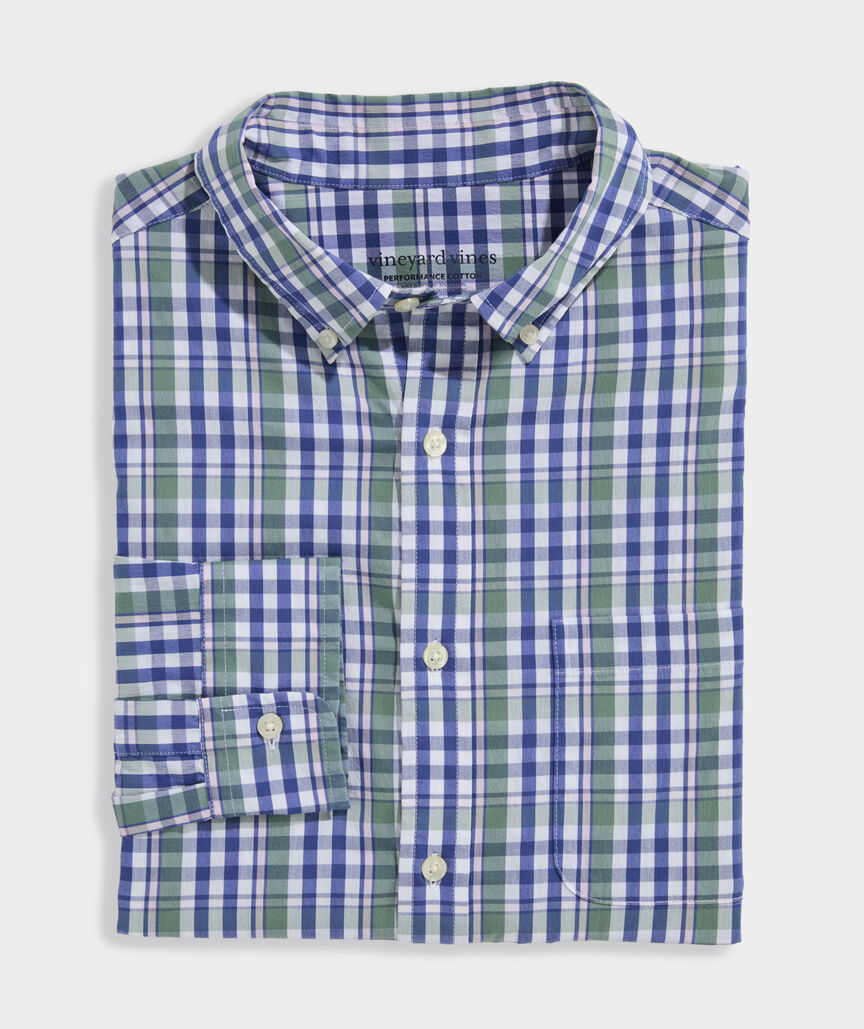 Performance Cotton Audubon Plaid Shirt