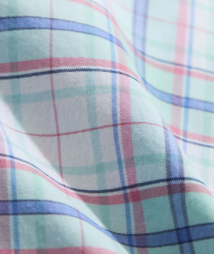 Boys' Performance Cotton Key Breeze Plaid Shirt