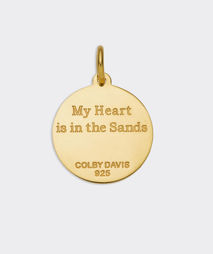 Colby Davis Medium Sand Dollar Gold Vermeil