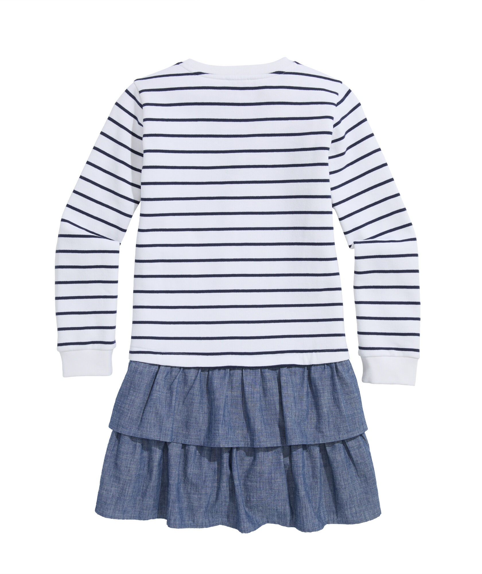 OUTLET Girls' Mixed Media Sweatshirt Dress
