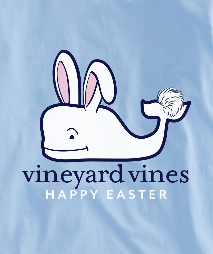 OUTLET Easter Bunny Whale Long-Sleeve Pocket Tee