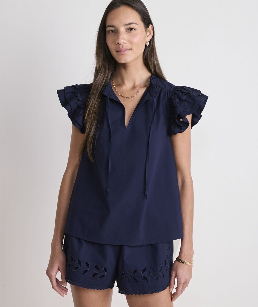 Adare Eyelet Top