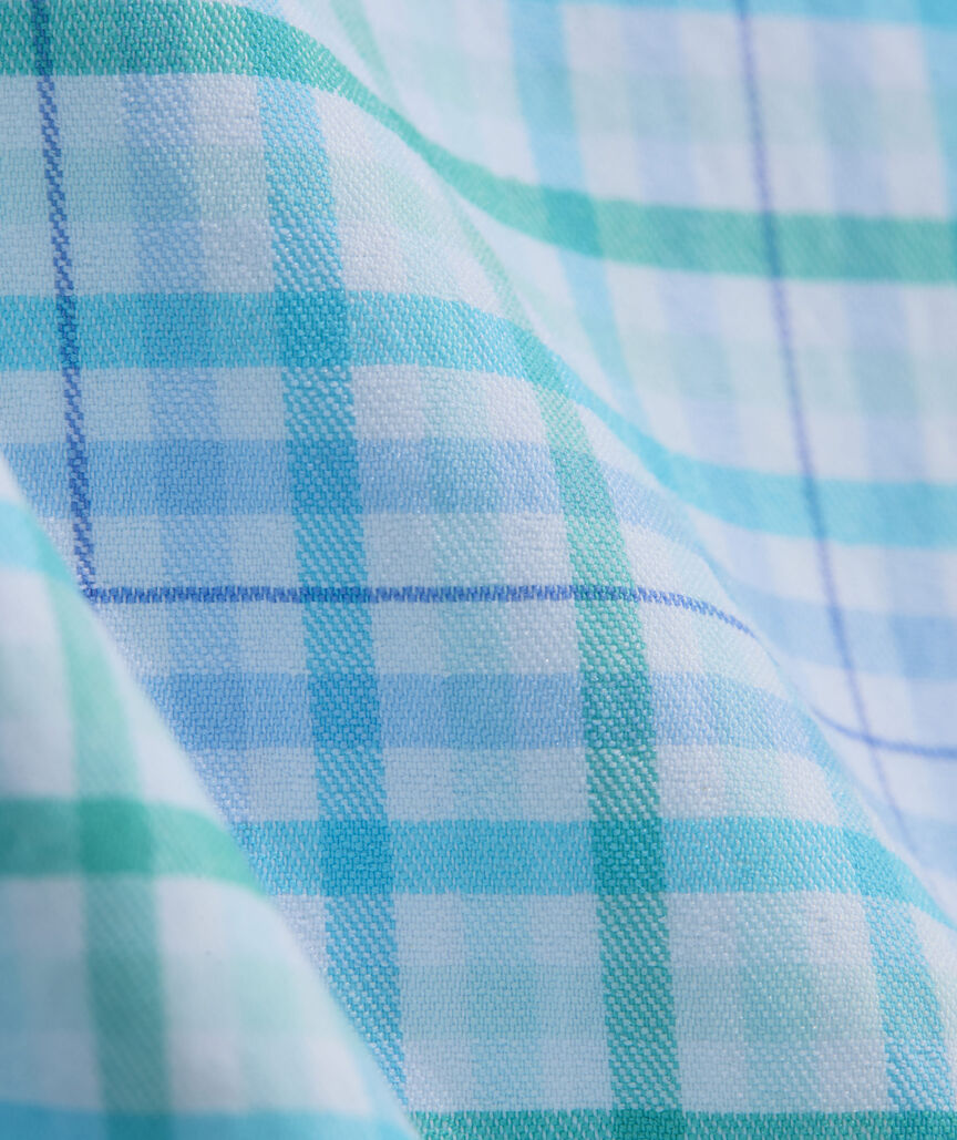 Boys' Performance Cotton Tiki Torch Plaid Shirt