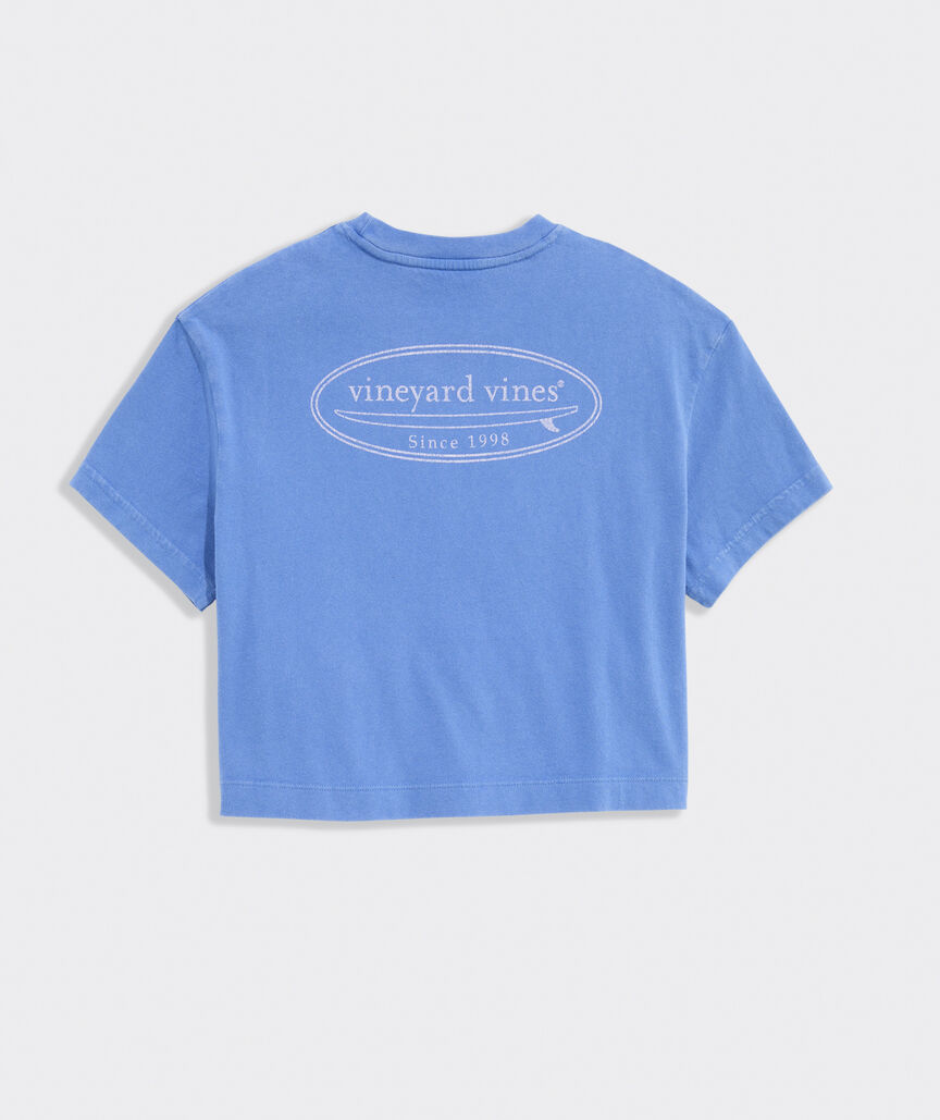 Girls' Surf Logo Boxy Cropped Tee