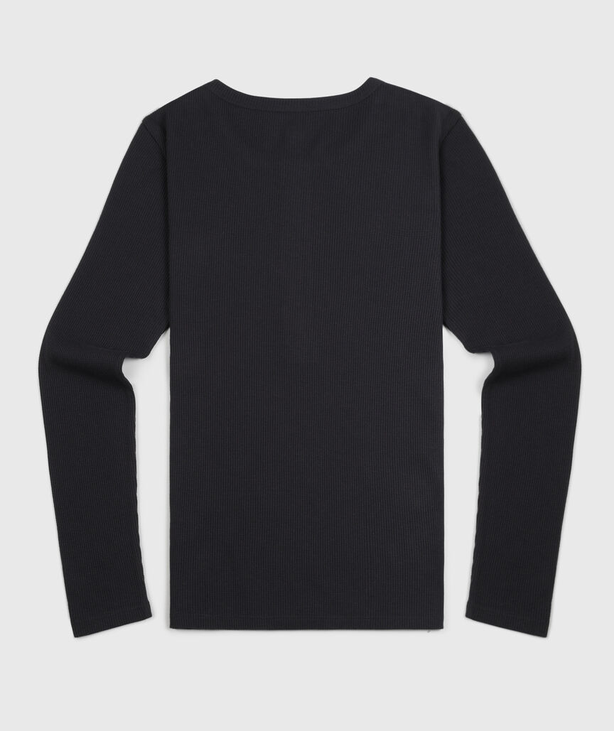 OUTLET Long-Sleeve Waffle Henley