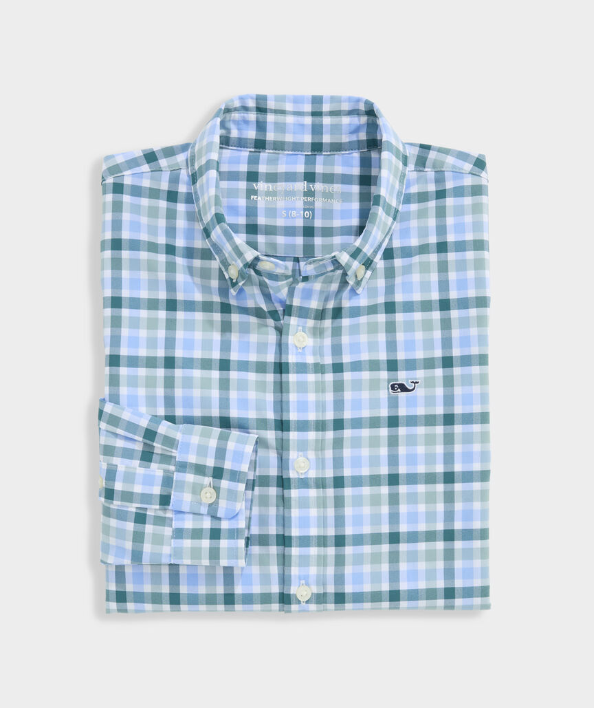 Boys' Performance Plaid Featherweight Shirt