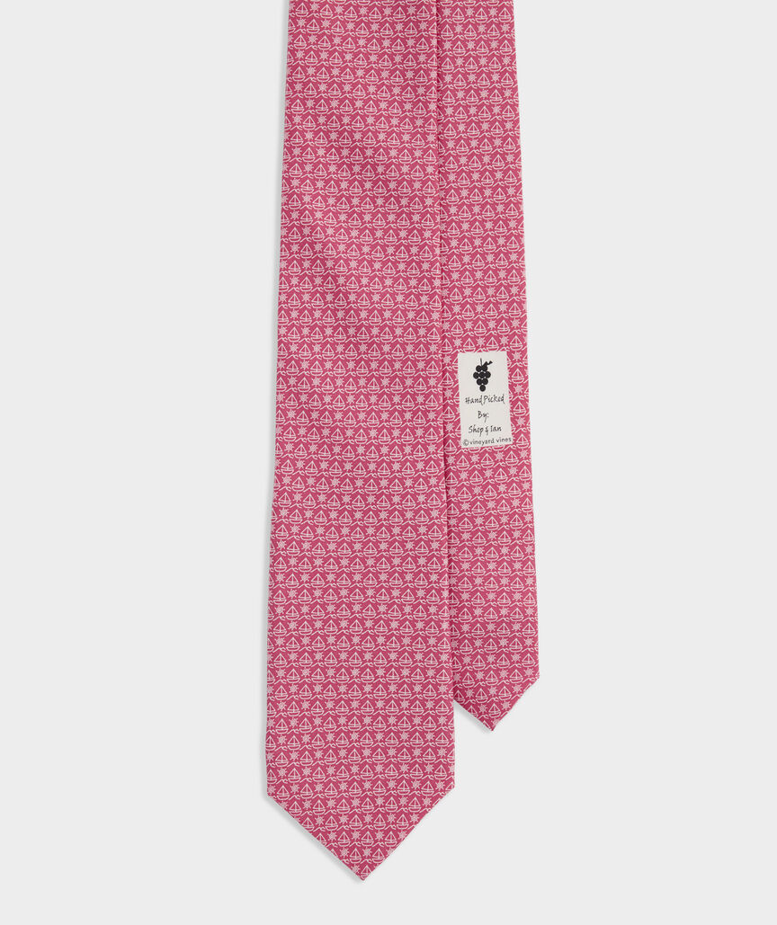 Simple Sailboat Silk Tie