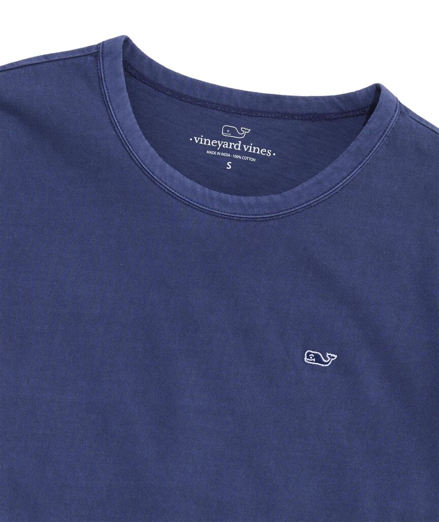 OUTLET Women's Sunwashed Whale Embroidered Short-Sleeve Tee