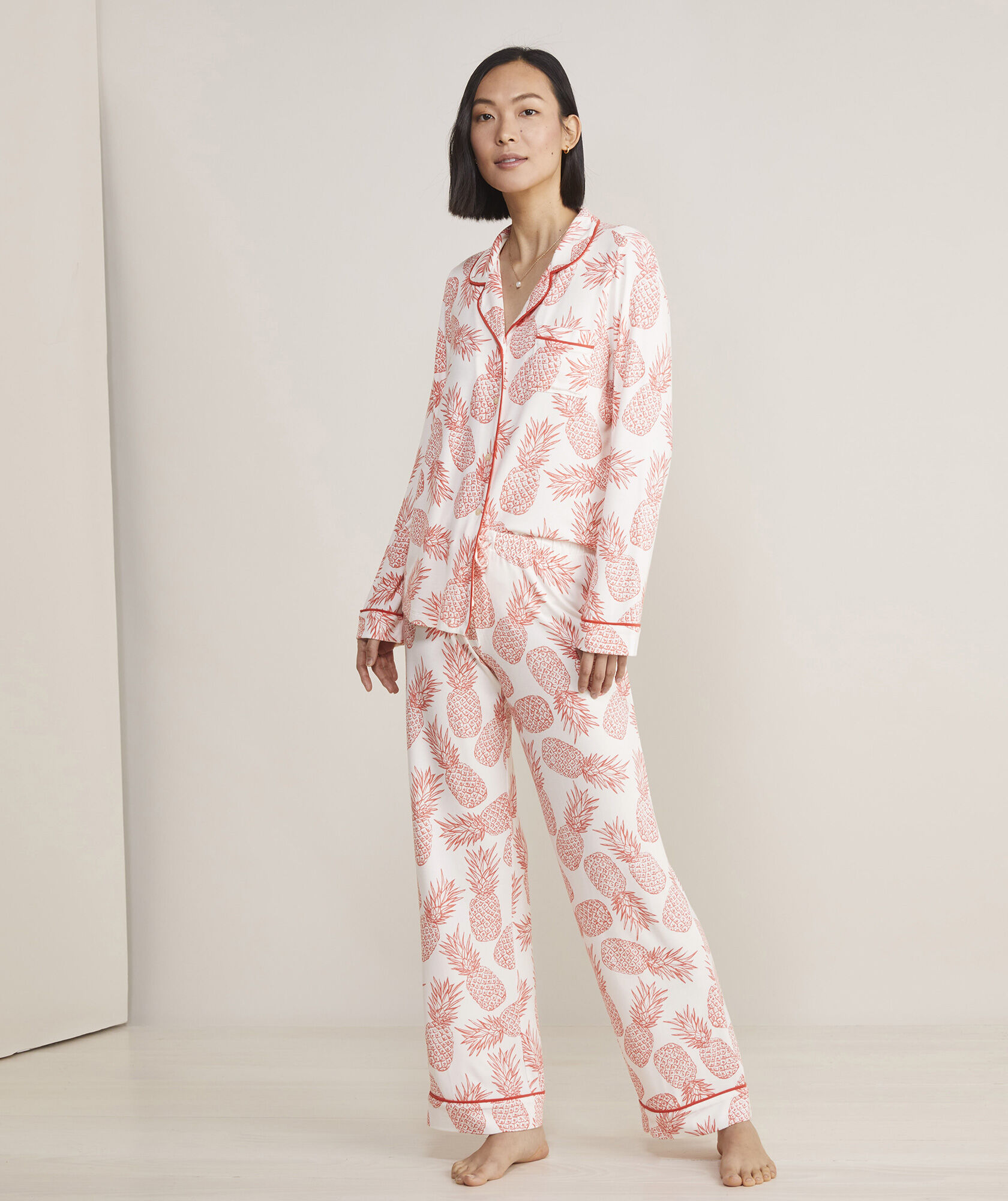 Super-Soft Printed Knit Pajama Set
