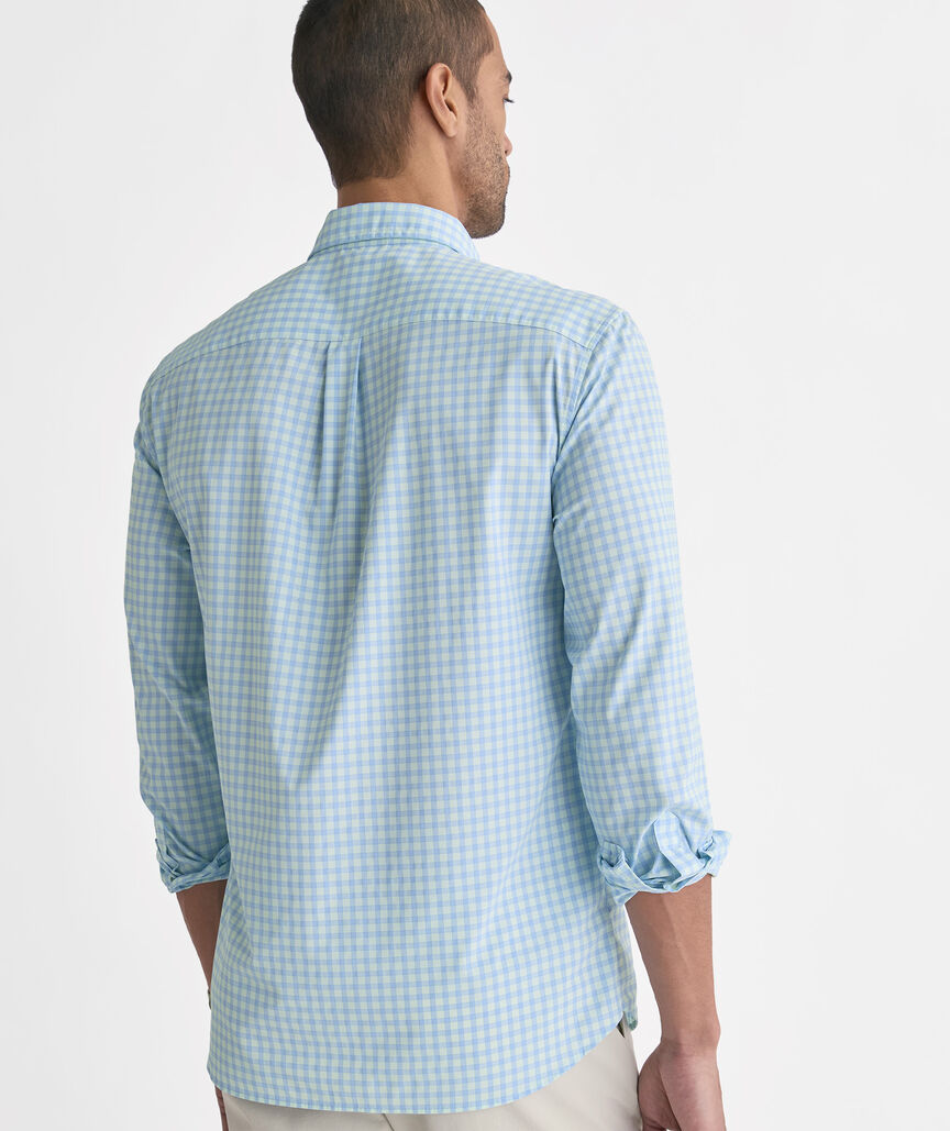 Performance Lemon Shark Gingham Featherweight Shirt