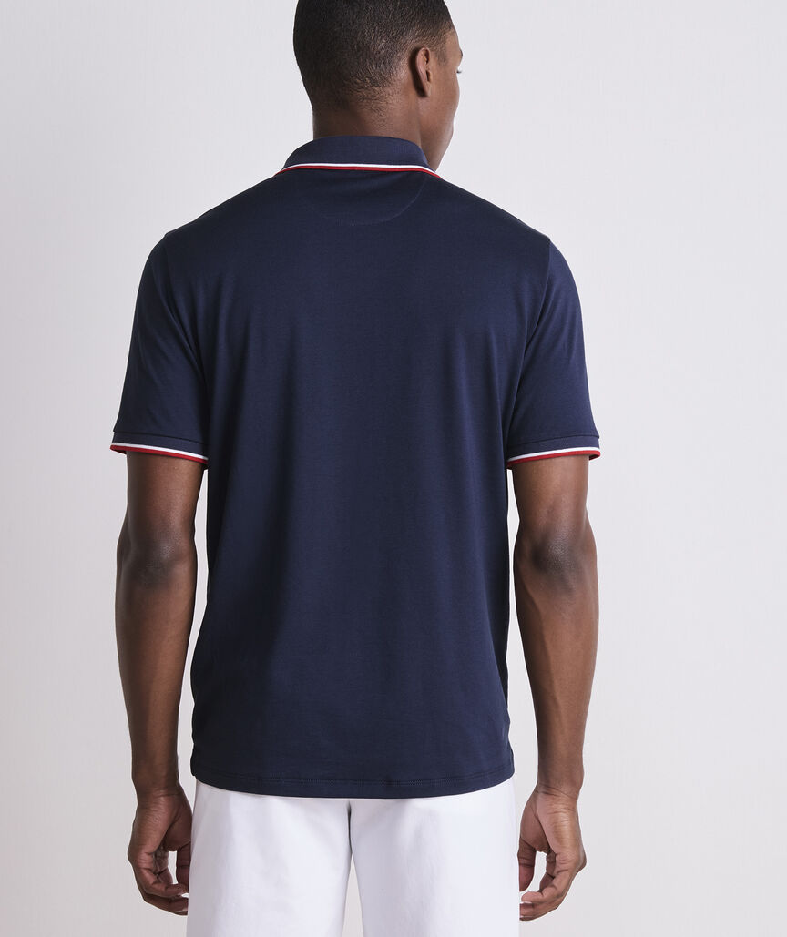 Tipped Edgartown Pique Polo