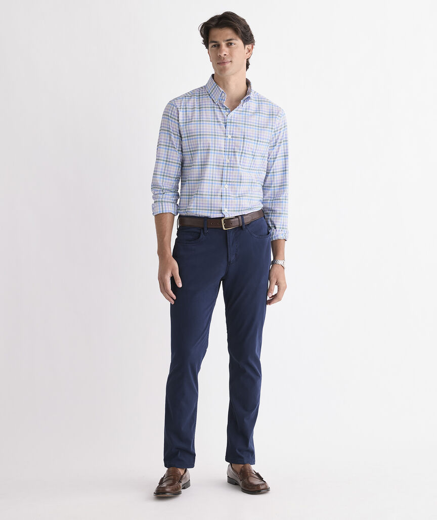 Performance Cotton Tattersall Shirt