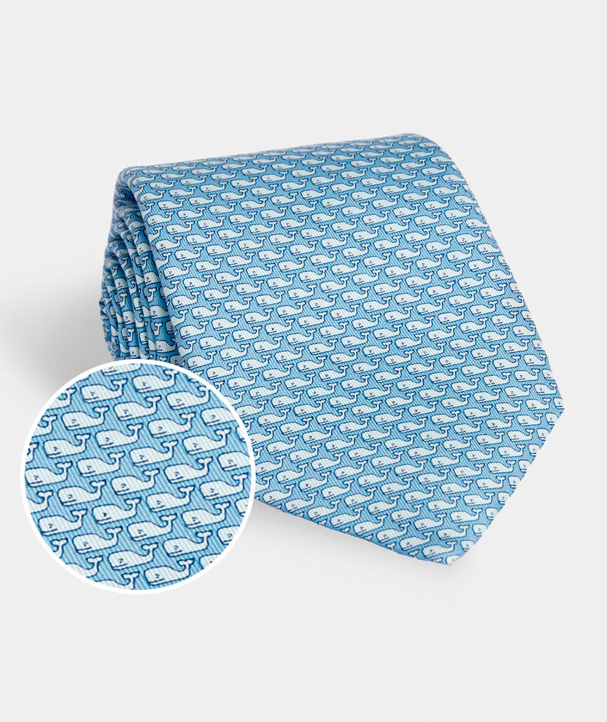 Vineyard Whale Silk Tie