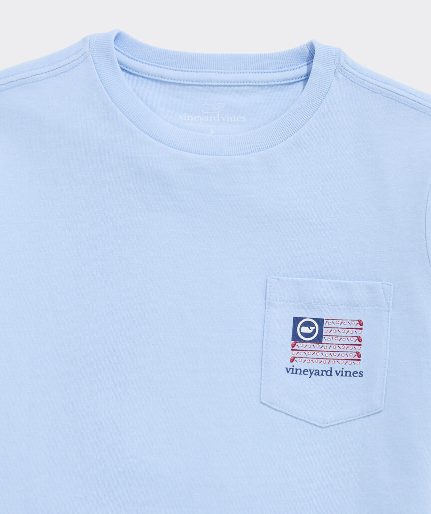 Boys' Americana Golf Flag Short-Sleeve Pocket Tee