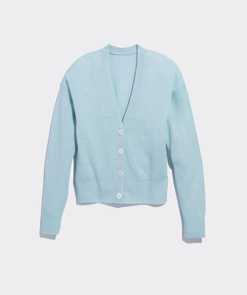 Linen Cashmere V-Neck Cardigan