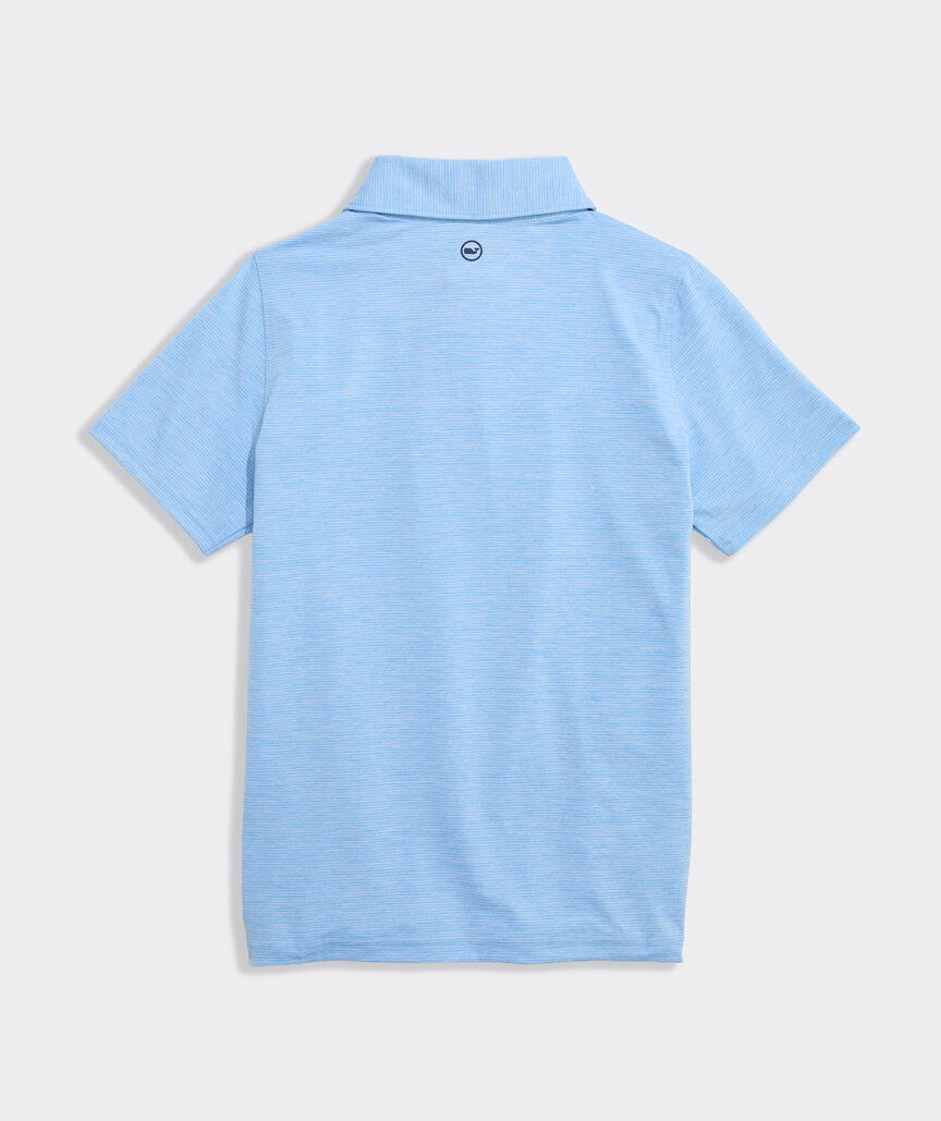 OUTLET Boys' Newport Performance St. Jean Stripe Sankaty Polo