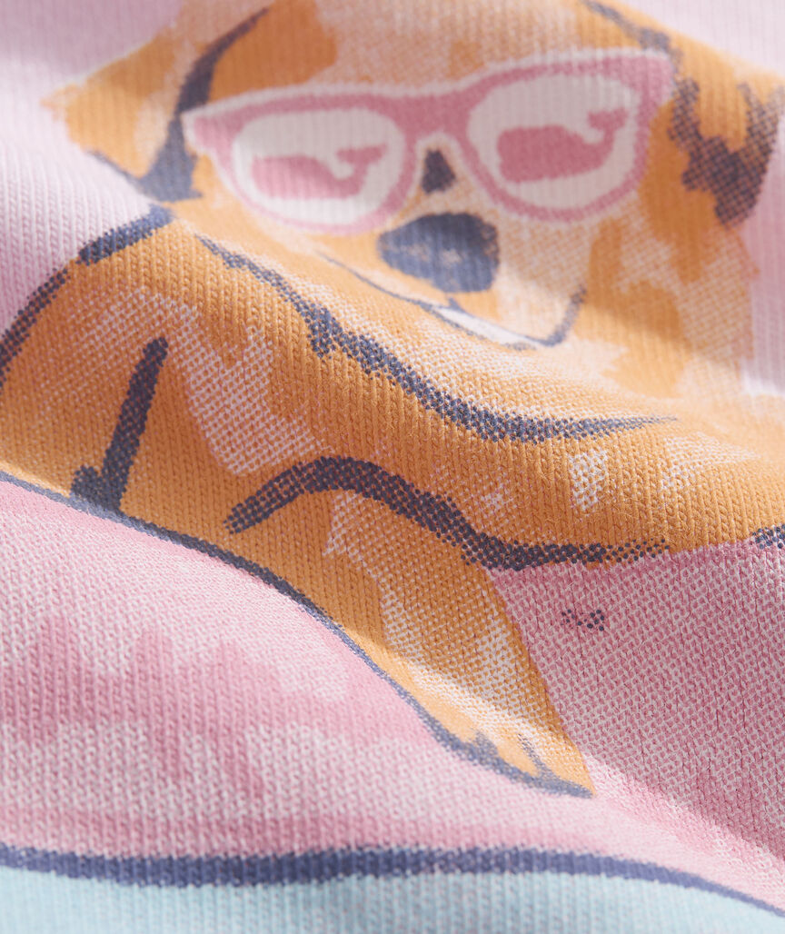 Girls' Pool Floatie Pup Short-Sleeve Pocket Tee