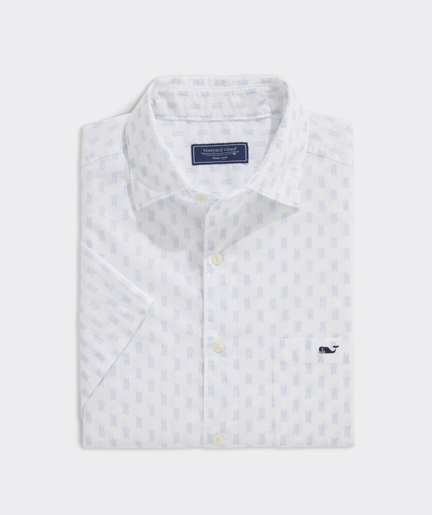 Mens Sailing Knots Short-Sleeve Shirt