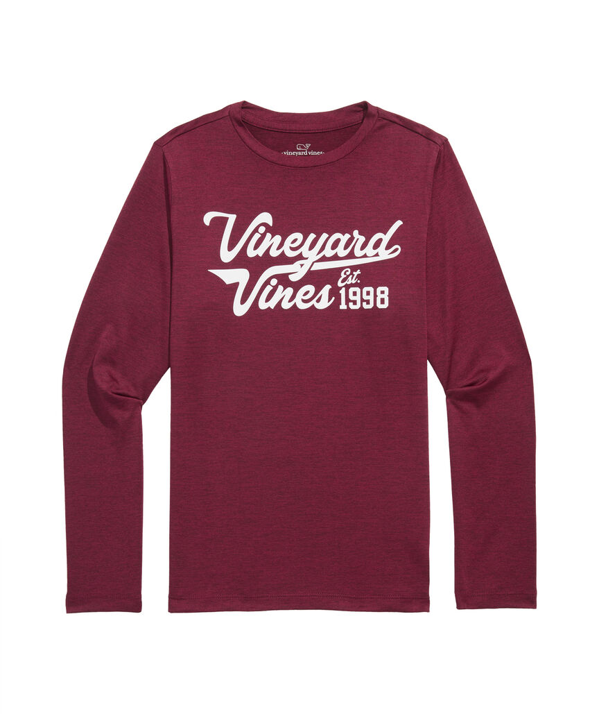 OUTLET Boys' vineyard vines Long-Sleeve Performance Sun Tee