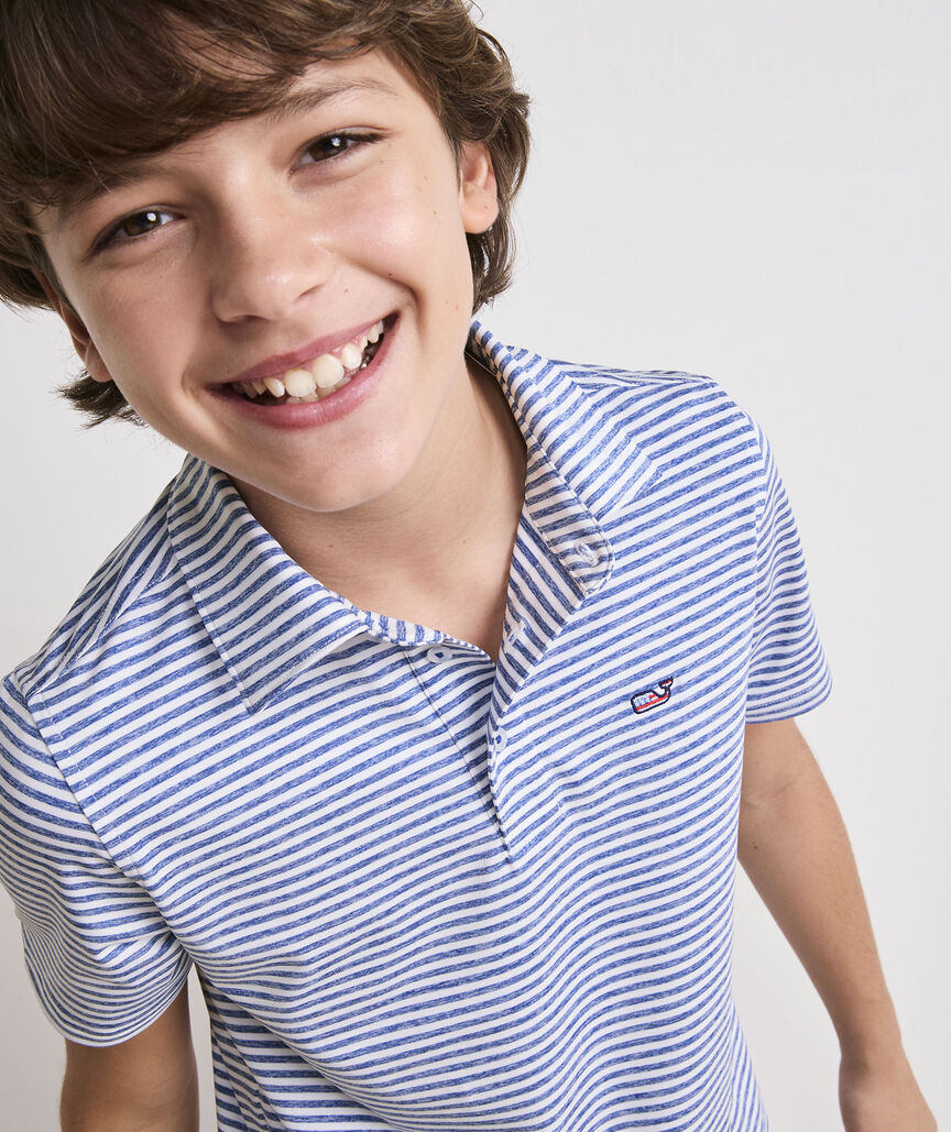Boys' USA Whale Winstead Sankaty Polo
