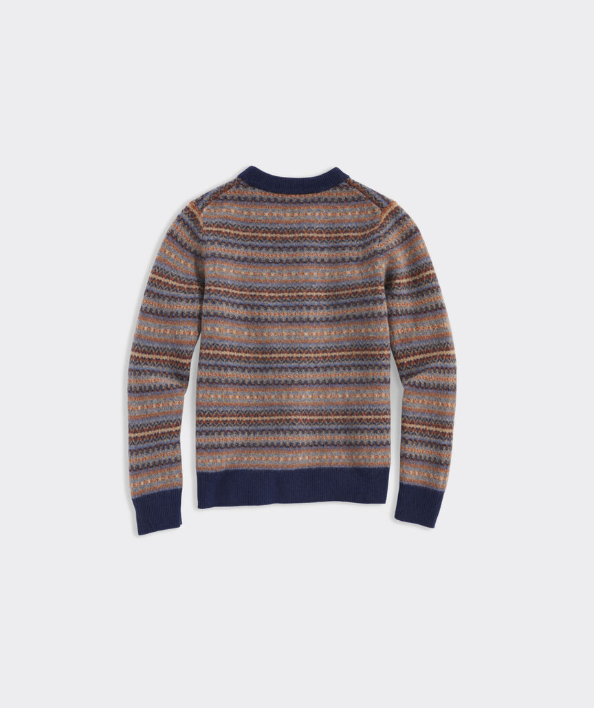 Boys’ Fair Isle Crewneck Sweater