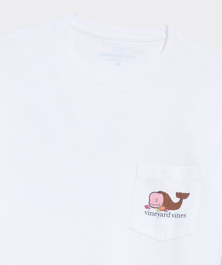 Whale Cornucopia Long-Sleeve Pocket Tee
