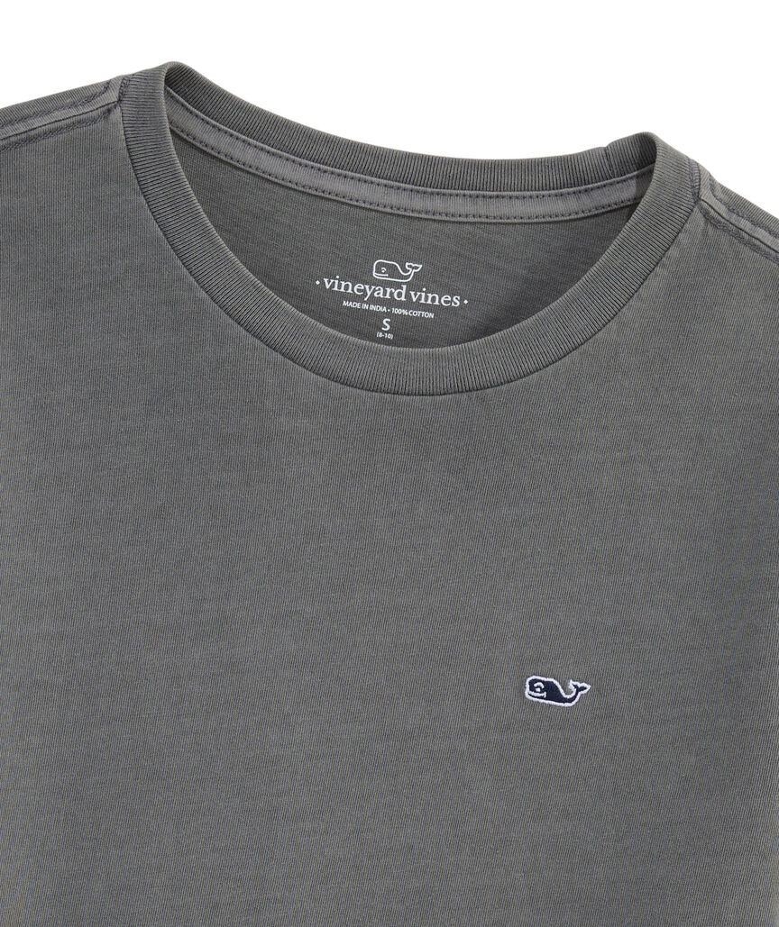 OUTLET Boys' Sunwashed Whale Embroidered Short-Sleeve Tee