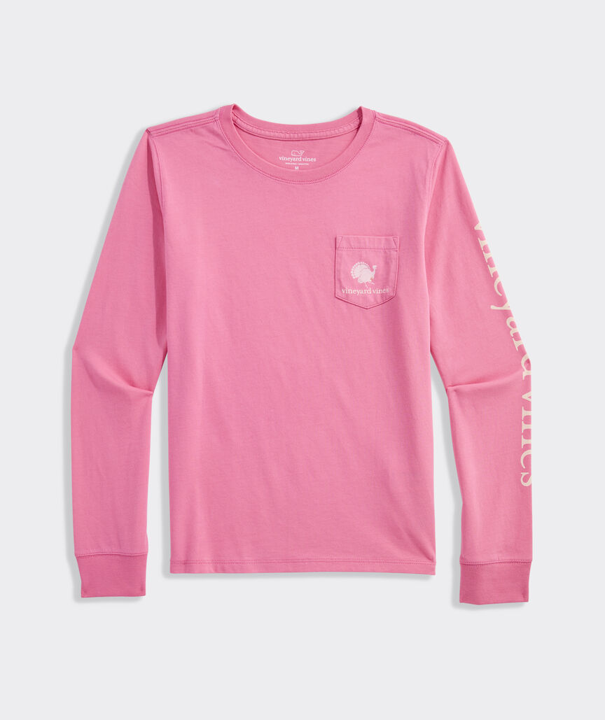 Girls' 2026 Turkey Trot Long-Sleeve Pocket Tee