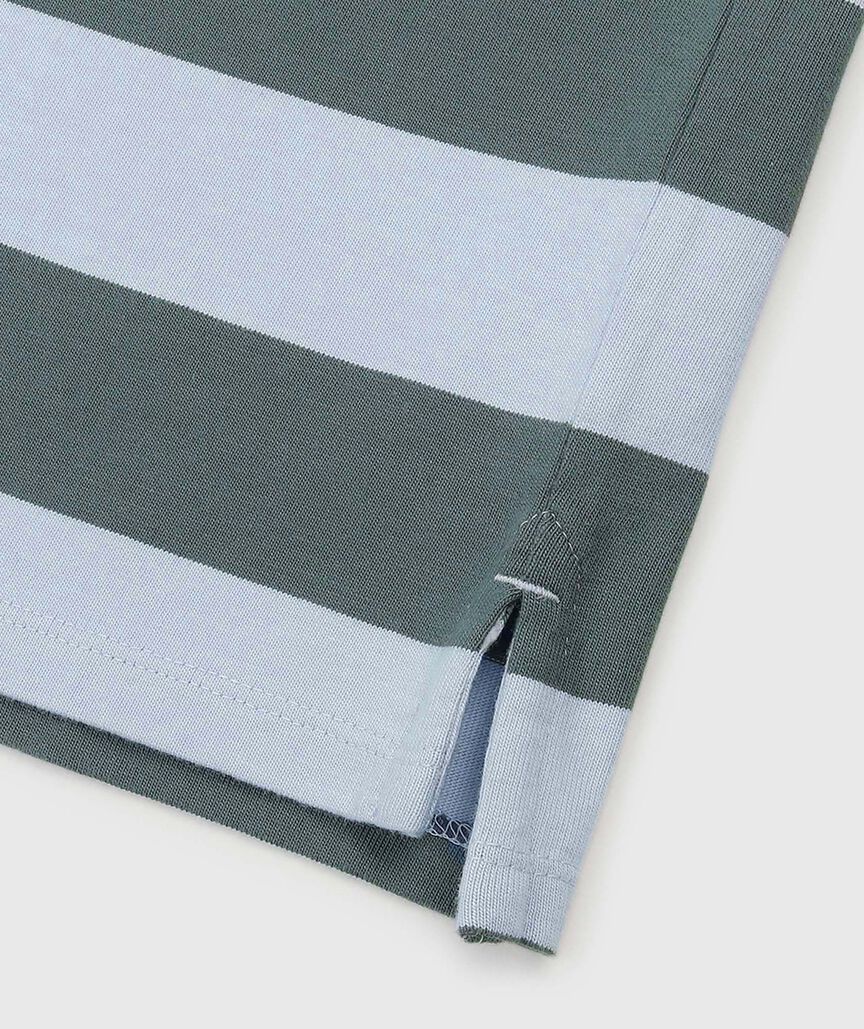 OUTLET Striped Rugby Top