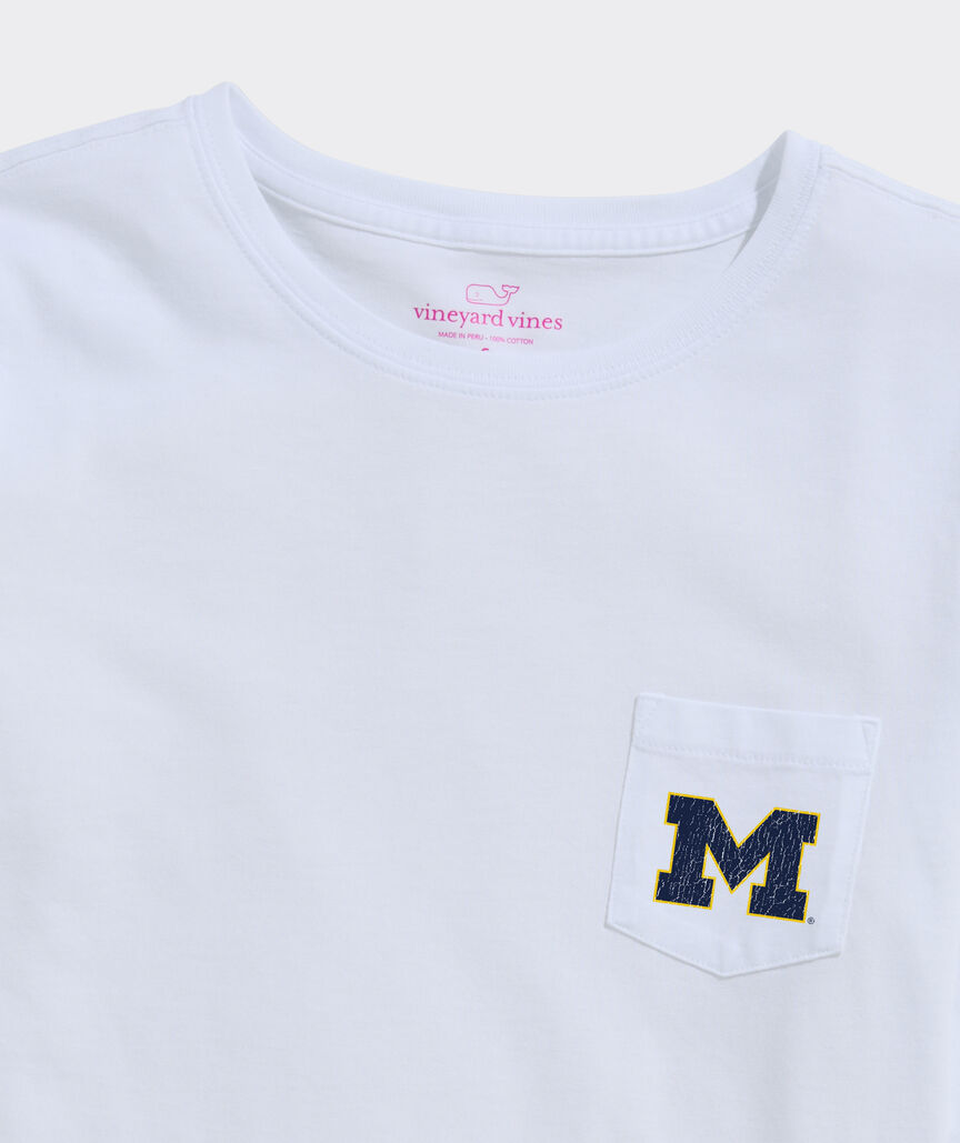 Women's University of Michigan Long-Sleeve Stadium View Pocket Tee