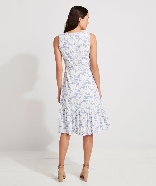 Shop Kentucky Derby Floral Gingham SideTie Dress at vineyard vines