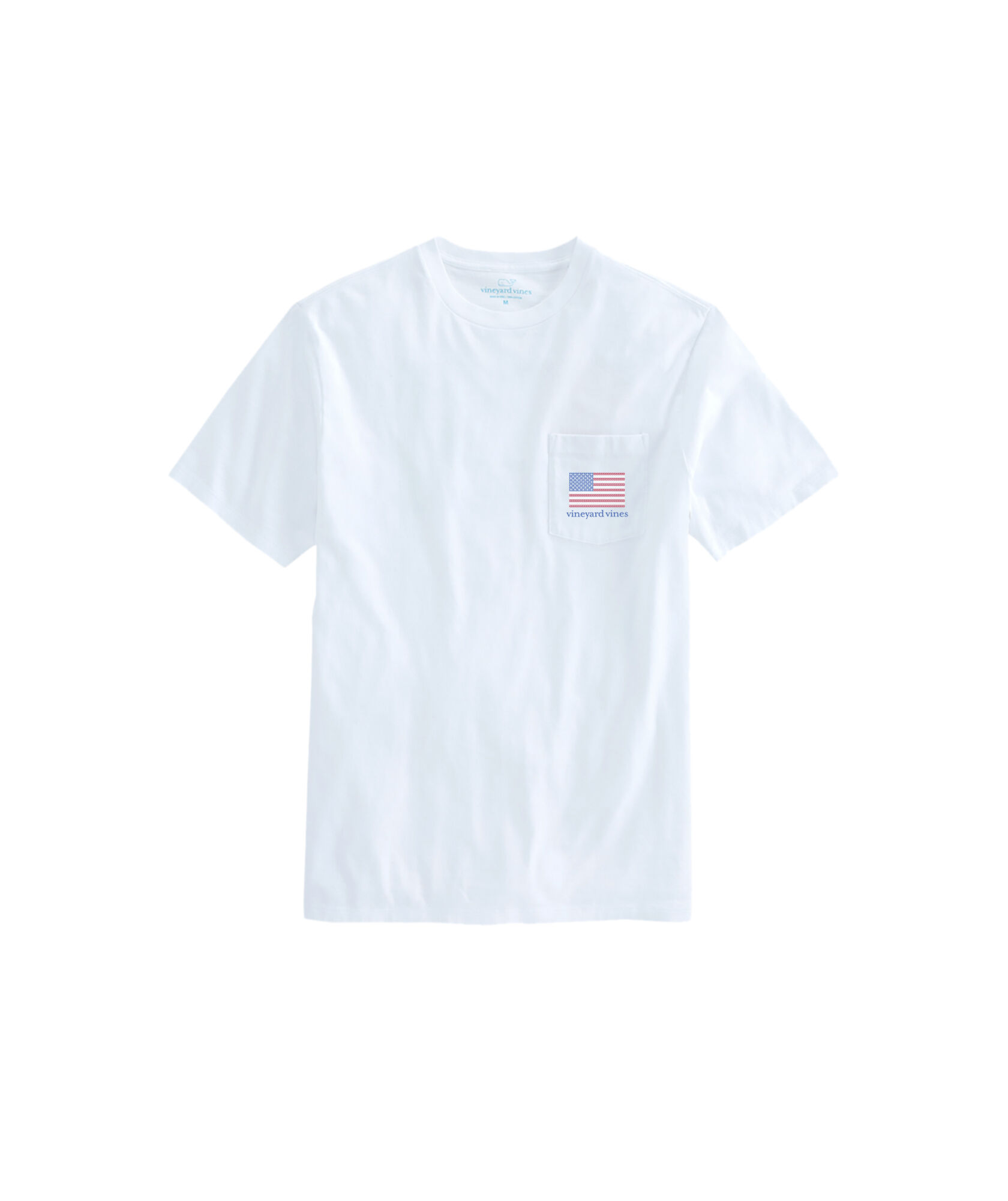 OUTLET American Flag Whales Short-Sleeve Pocket Tee