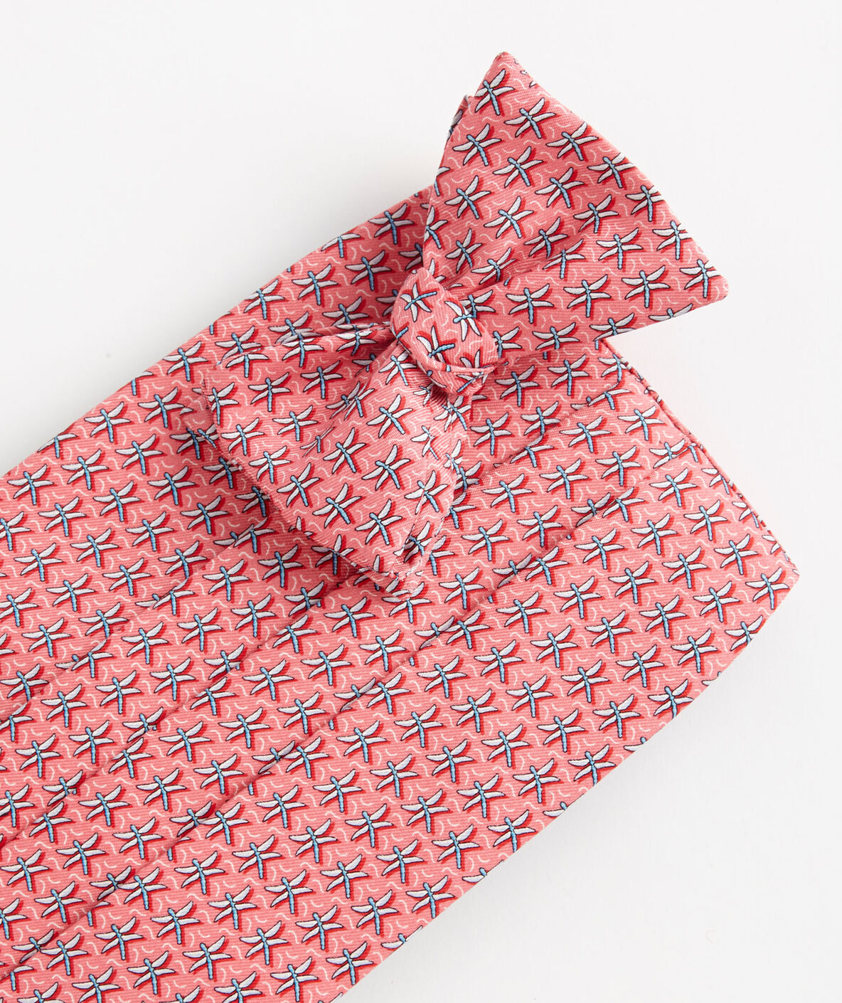 Men's Cummerbund Sets Dragonfly Silk Bow Tie and Cummerbund Set for