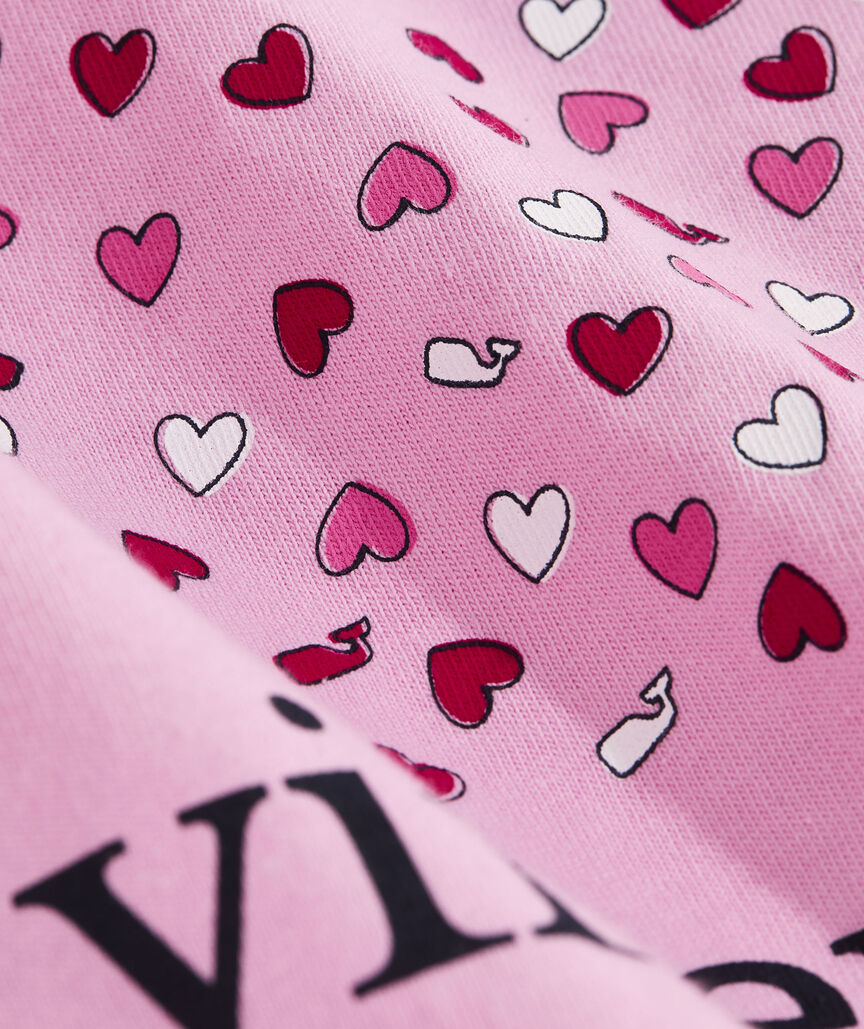 Women's Hearts and Whales Icon Whale Long-Sleeve Pocket Tee