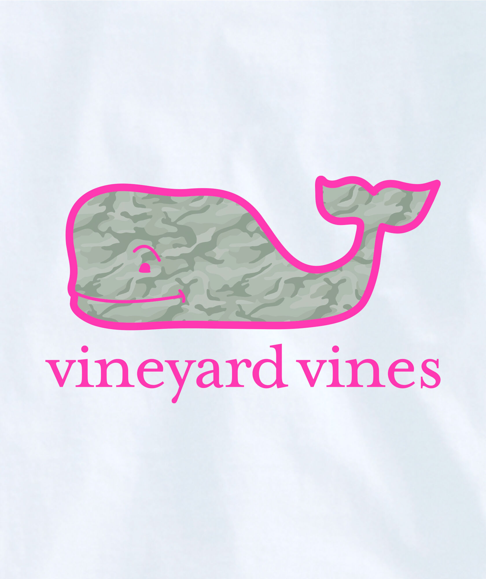 OUTLET Women's Camo Whale Long-Sleeve Pocket Tee