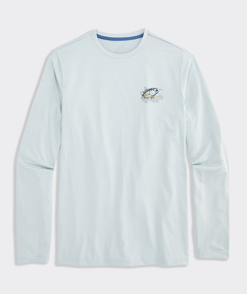 Performance Yellowfin Hooked Long-Sleeve Harbor Tee