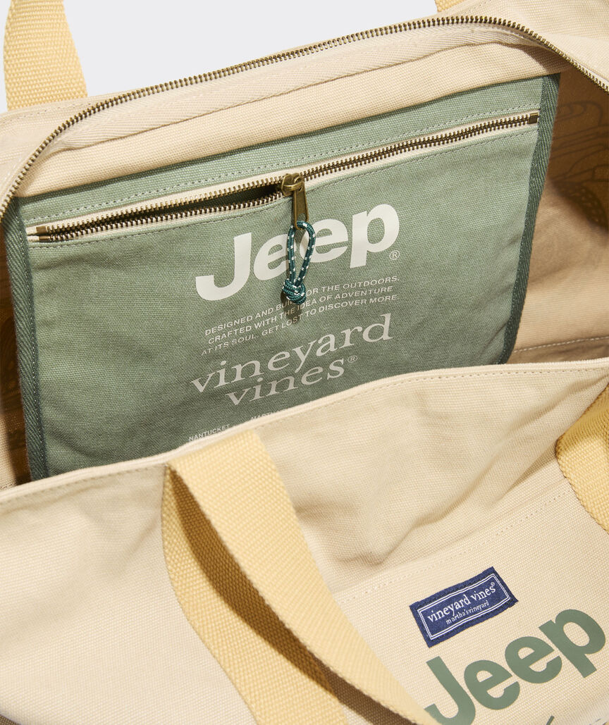 Jeep Collection Large Canvas Tote
