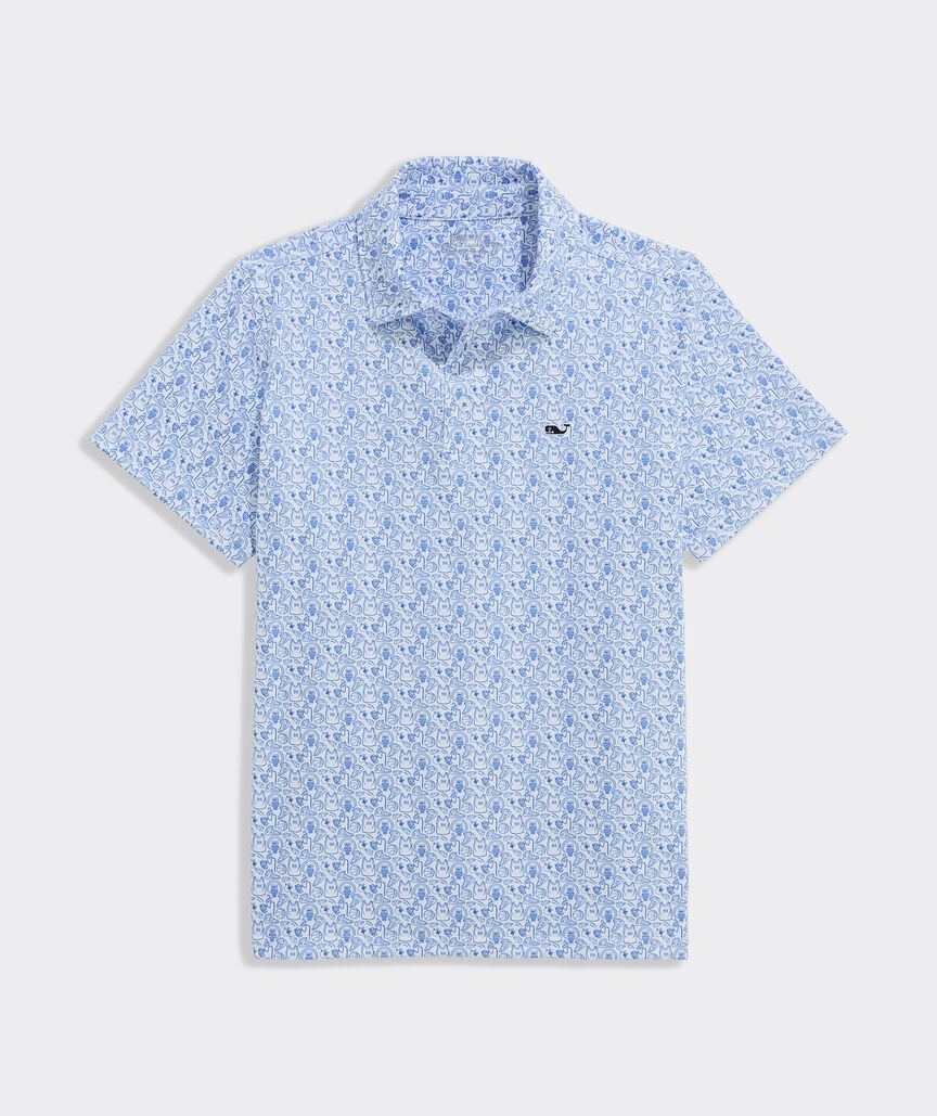 Boys' Performance Printed Sankaty Polo