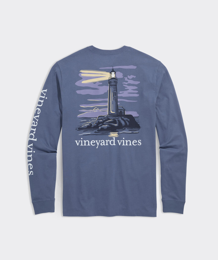OUTLET Lighthouse At Dusk Long-Sleeve Pocket Tee