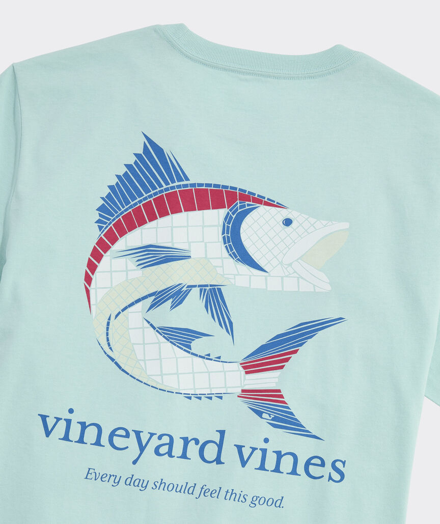 Tile Wahoo Fish Short-Sleeve Pocket Tee