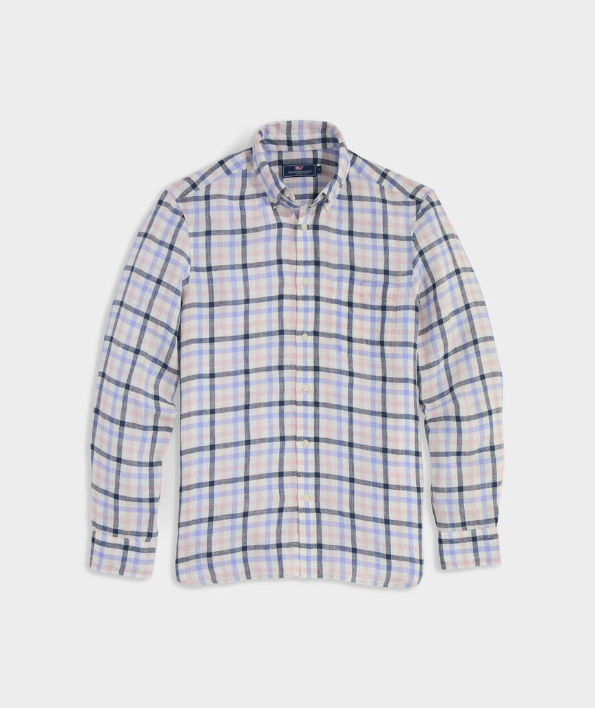 Windward Tattersall Linen Shirt