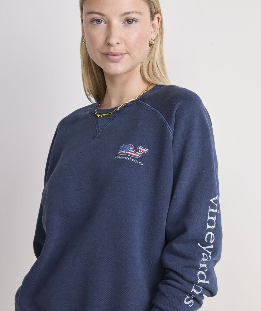 Americana Whale Surf Terry Sweatshirt