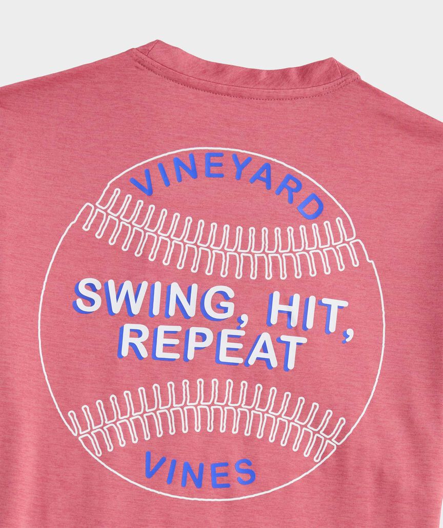 Boys' Swing Hit Repeat Short-Sleeve Harbor Sun Performance Tee