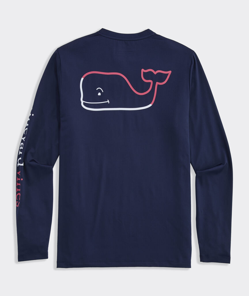 Performance Burgee Whale Long-Sleevee Harbor Tee